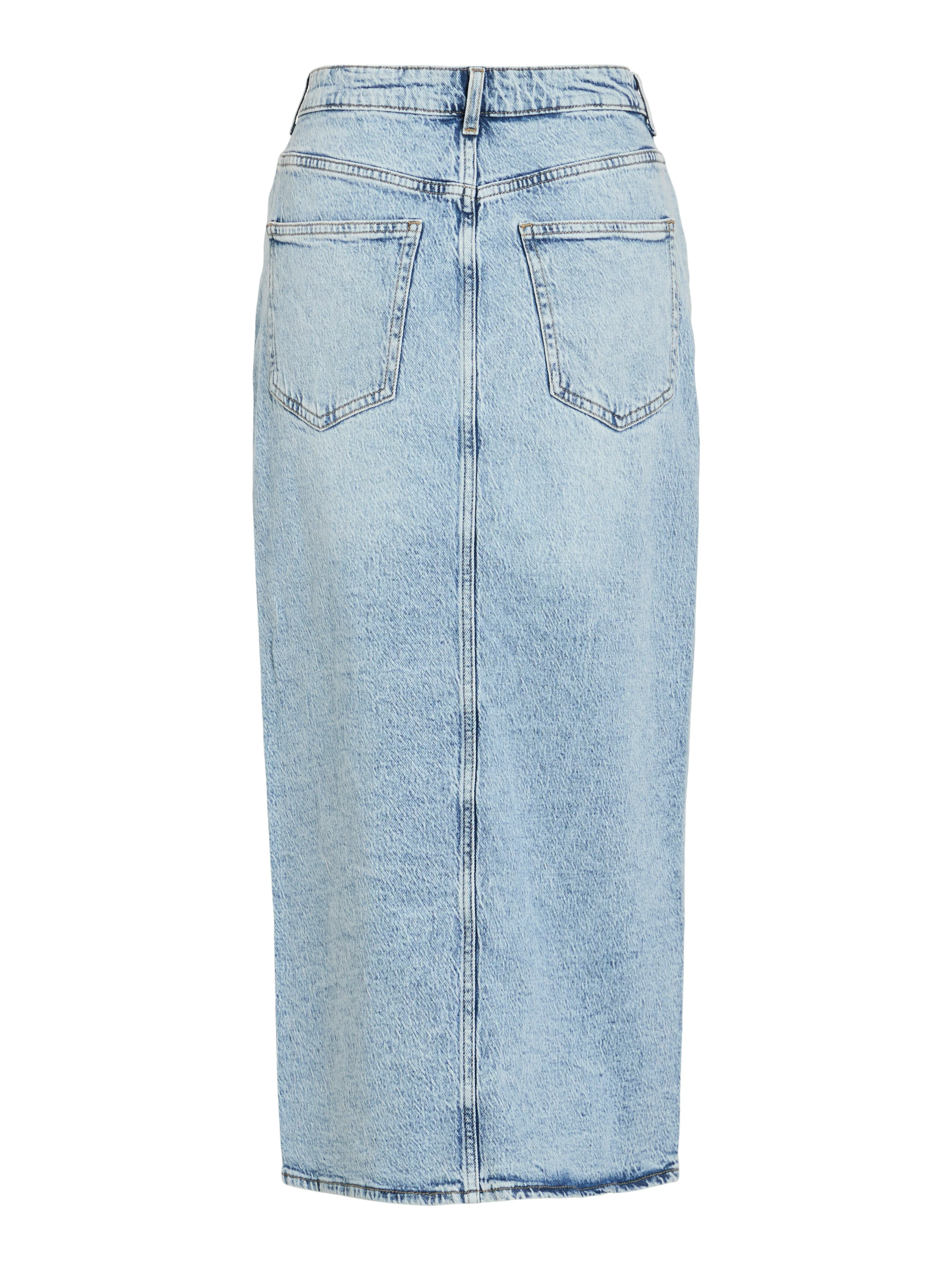 Julia Midi Denim Skirt (Light Blue) - Image 7