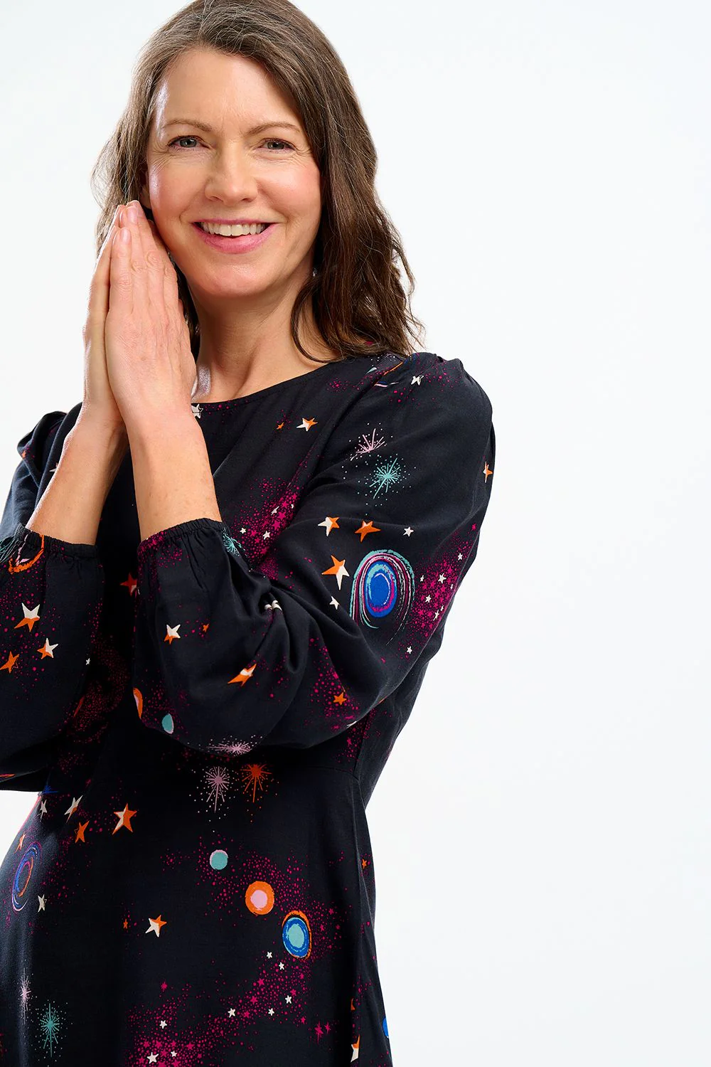 JULIETTE L/S DRESS (BLACK) - Image 3