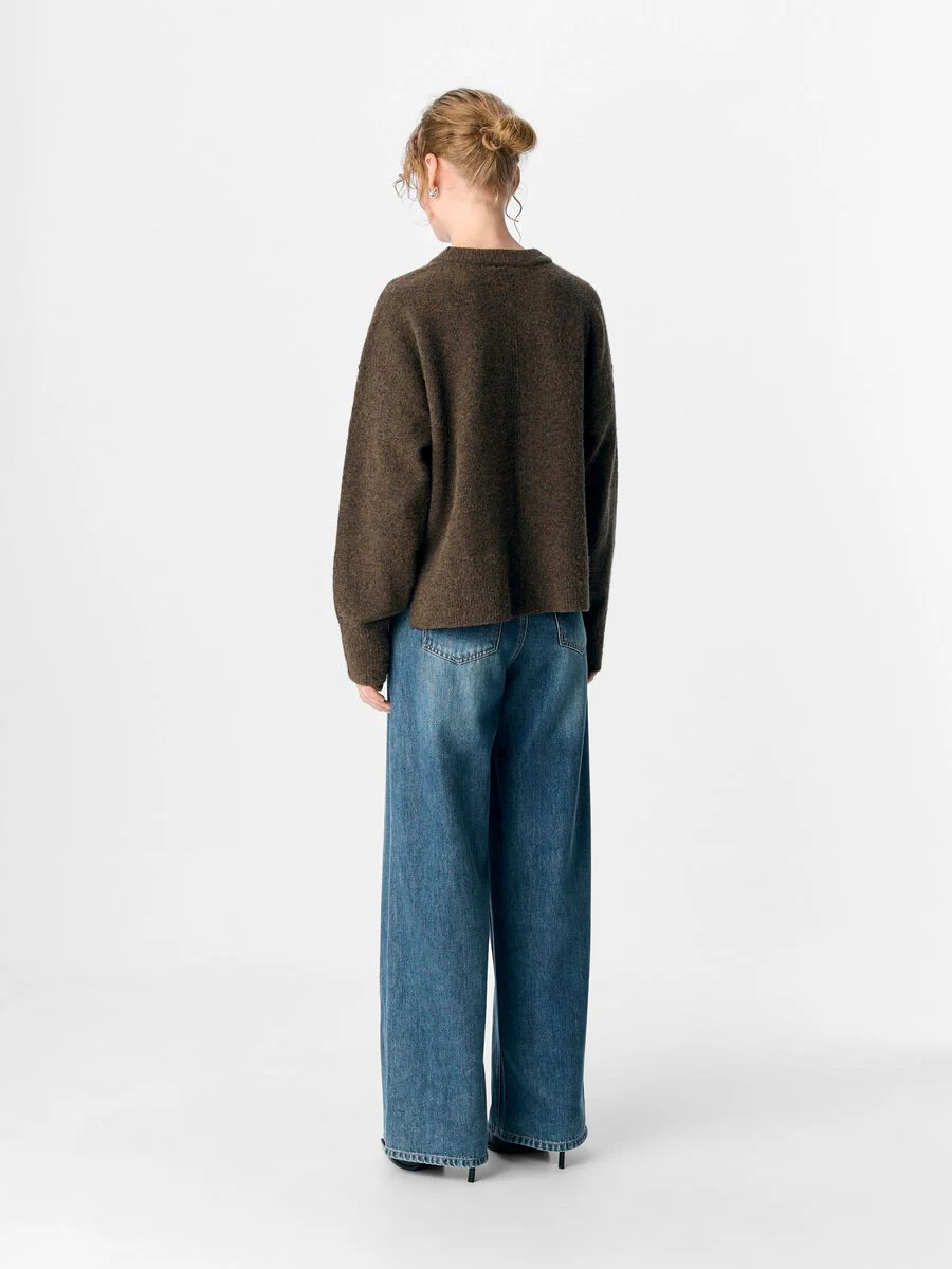 Juna Knit Jumper (Morel/Melange) - Image 3