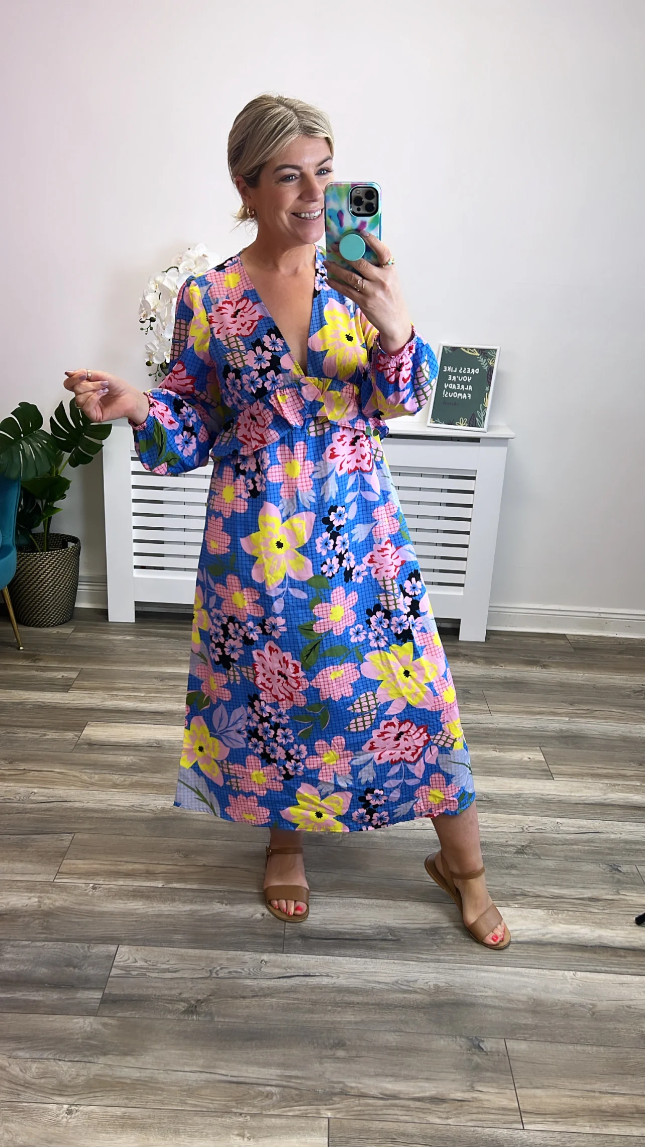 Juna Midi Dress (Multi) - Image 2