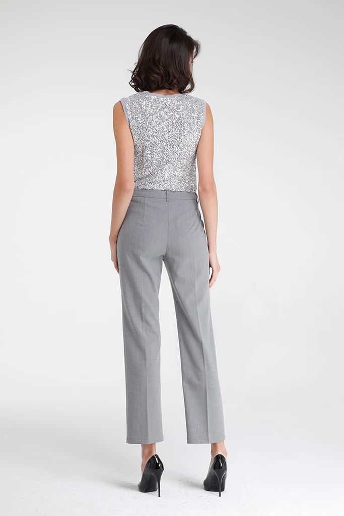 Kakao Sleeveless Top (Silver) - Image 6