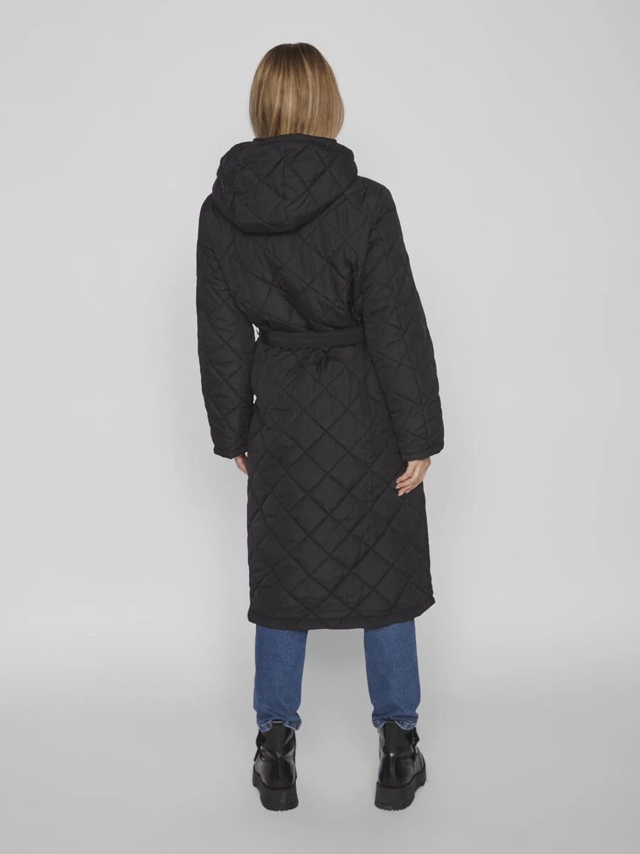 KANTE QUILTED LONG COAT (BLACK) - Image 5