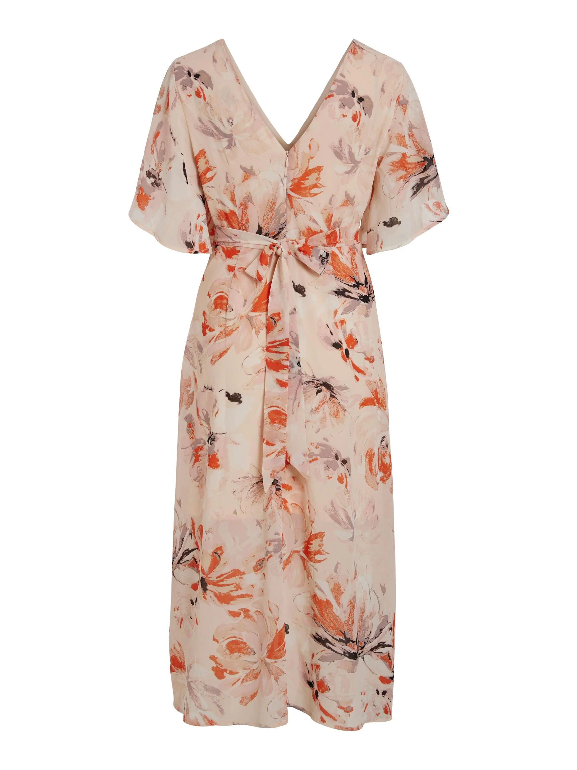 KARIN MAXI DRESS (SILVER MINK/PEACH) - Image 6