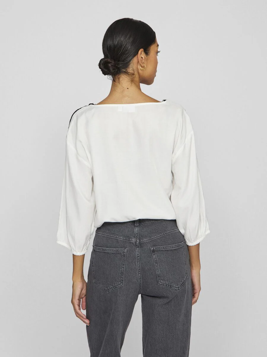 Karina Lace Top (Snow White/Black) - Image 4