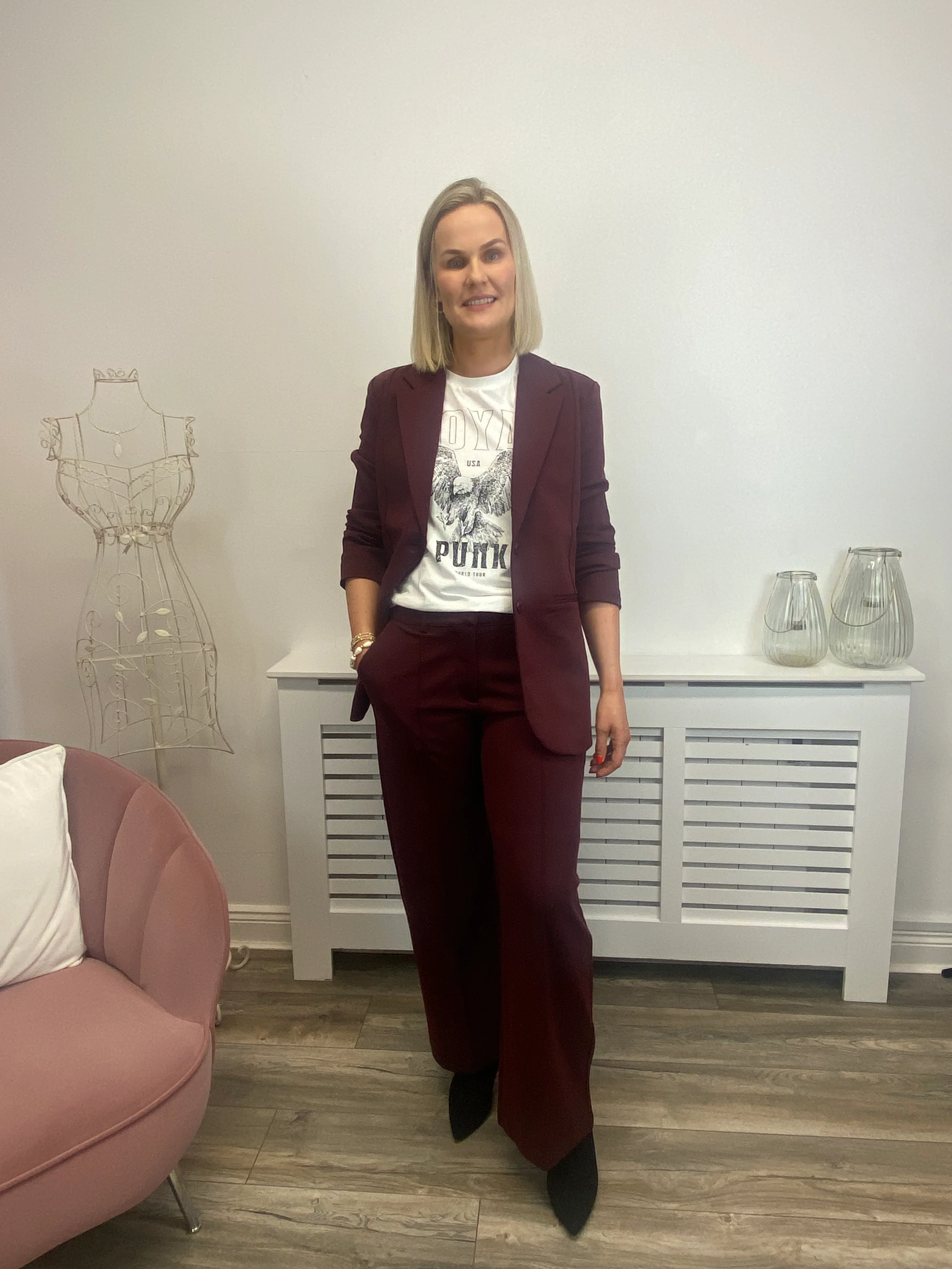 KARLA OVERSIZED BLAZER (PORT ROYALE) - Image 3