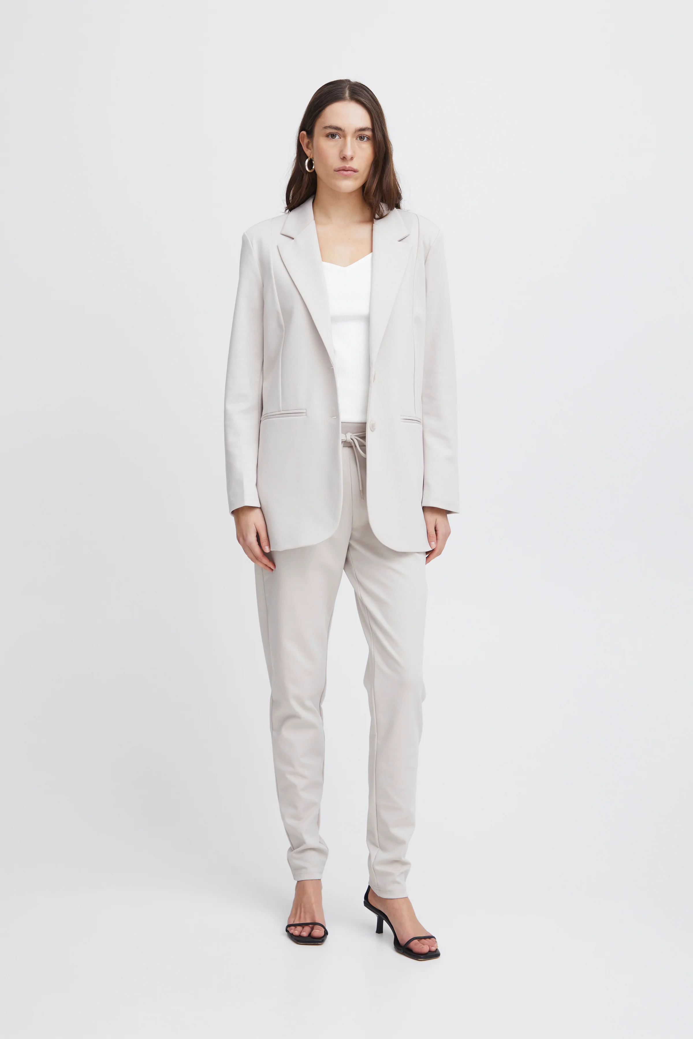 KARLA OVERSIZED BLAZER  (SILVER GREY) - Image 3