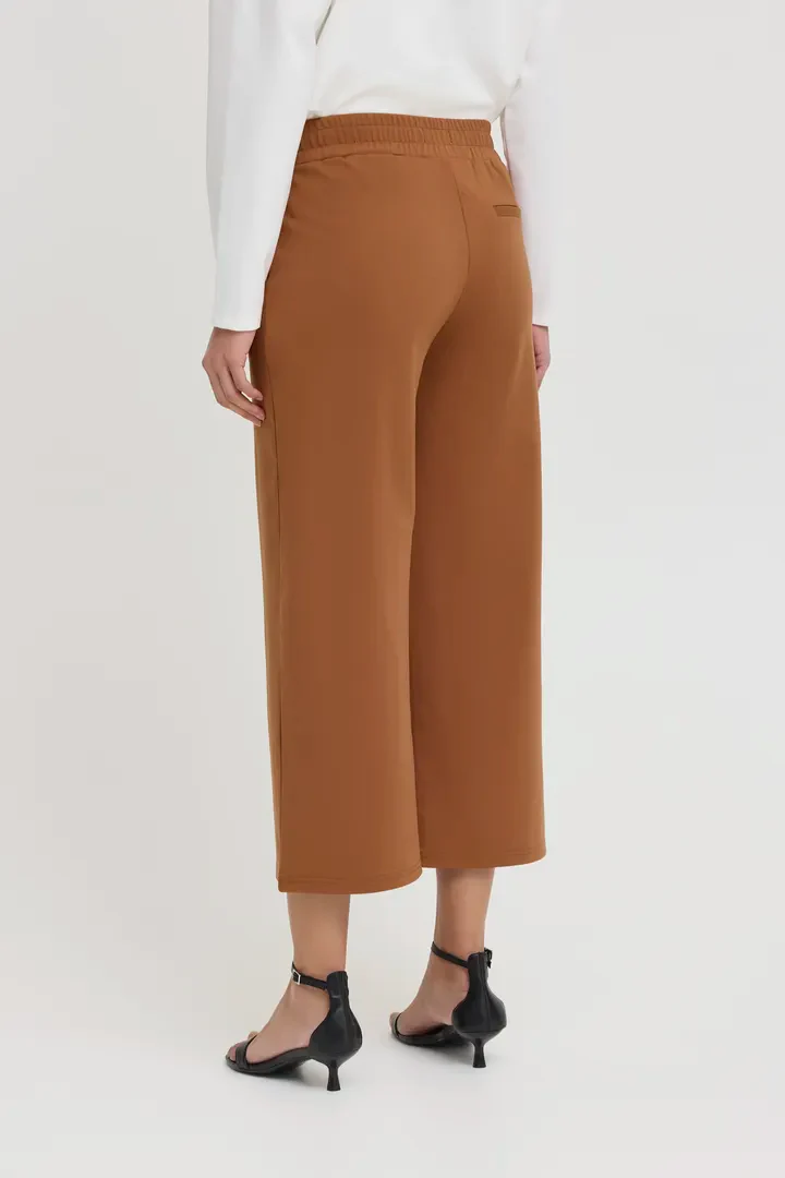 Kate Cropped Wide Leg Pants (Brown Patina) - Image 4