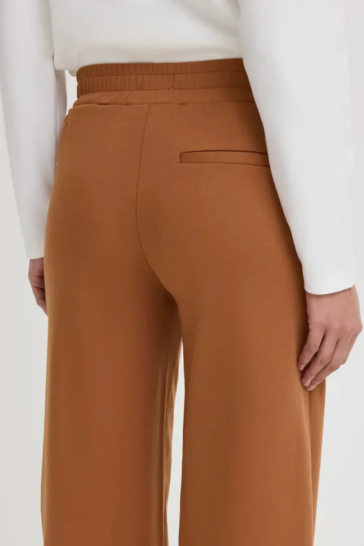 Kate Cropped Wide Leg Pants (Brown Patina) - Image 6