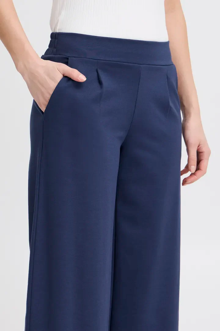 Kate Cropped Wide Leg Pants (Medieval Blue) - Image 5