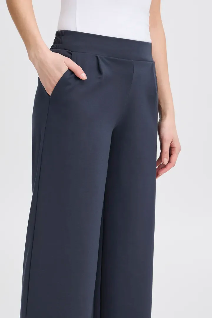 Kate Cropped Wide Leg Pants (Total Eclipse) - Image 3