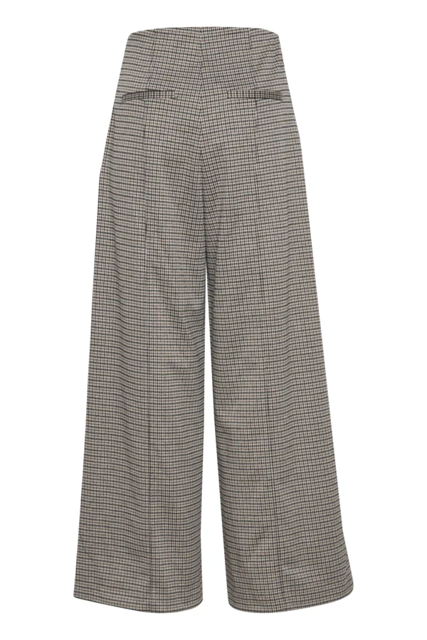 KATE PLAID TROUSERS (SAND) - Image 6