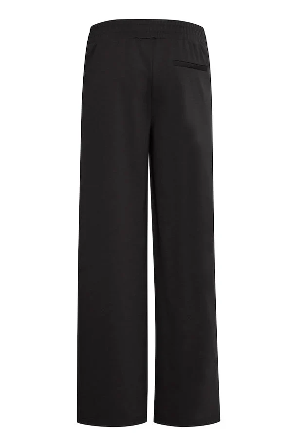 Kate Wide Leg Trousers (Black) - Image 8