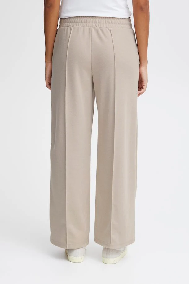 KATE WIDE LEG TROUSERS (DOESKIN) - Image 4