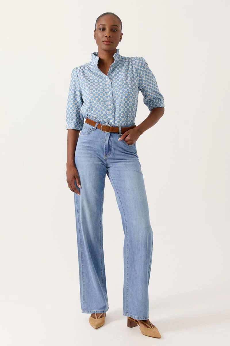 Kathleen Blouse (Denim Blue) - Image 2