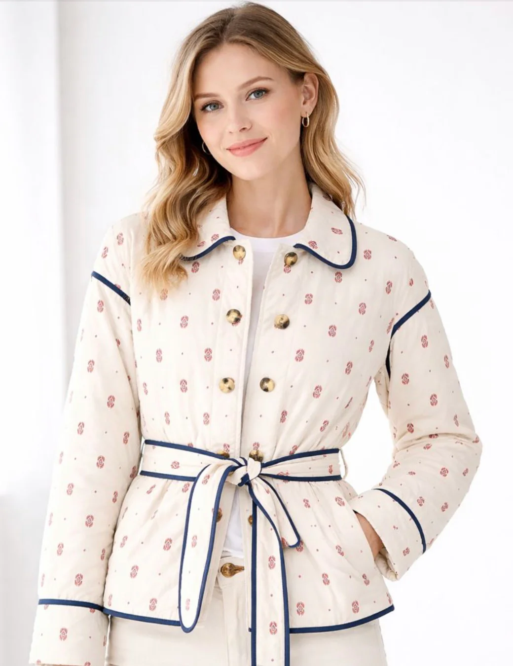 Katie Quilted Jacket (Almond)