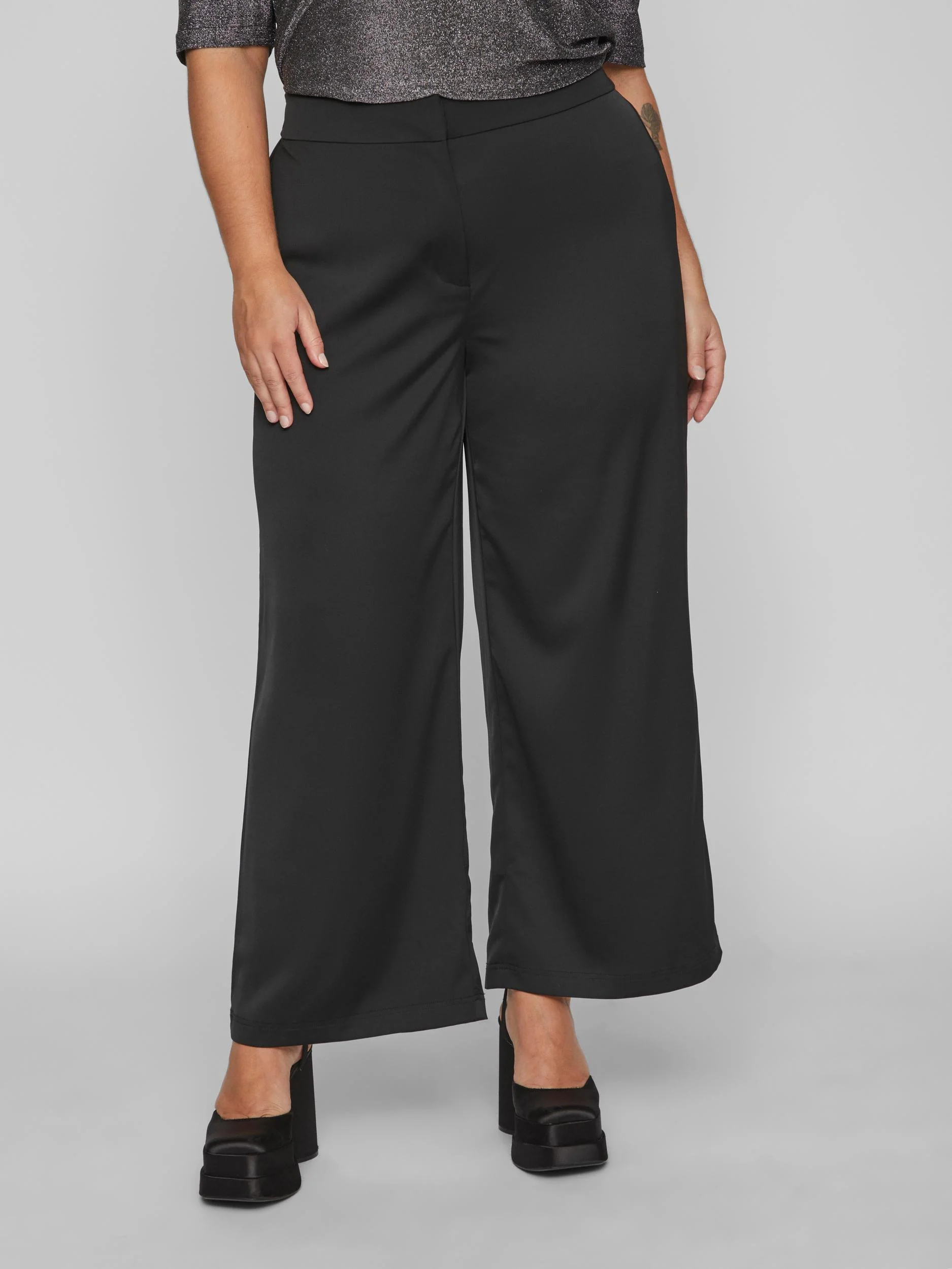 KAY HIGH WAISTED PANTS (BLACK) - Image 2