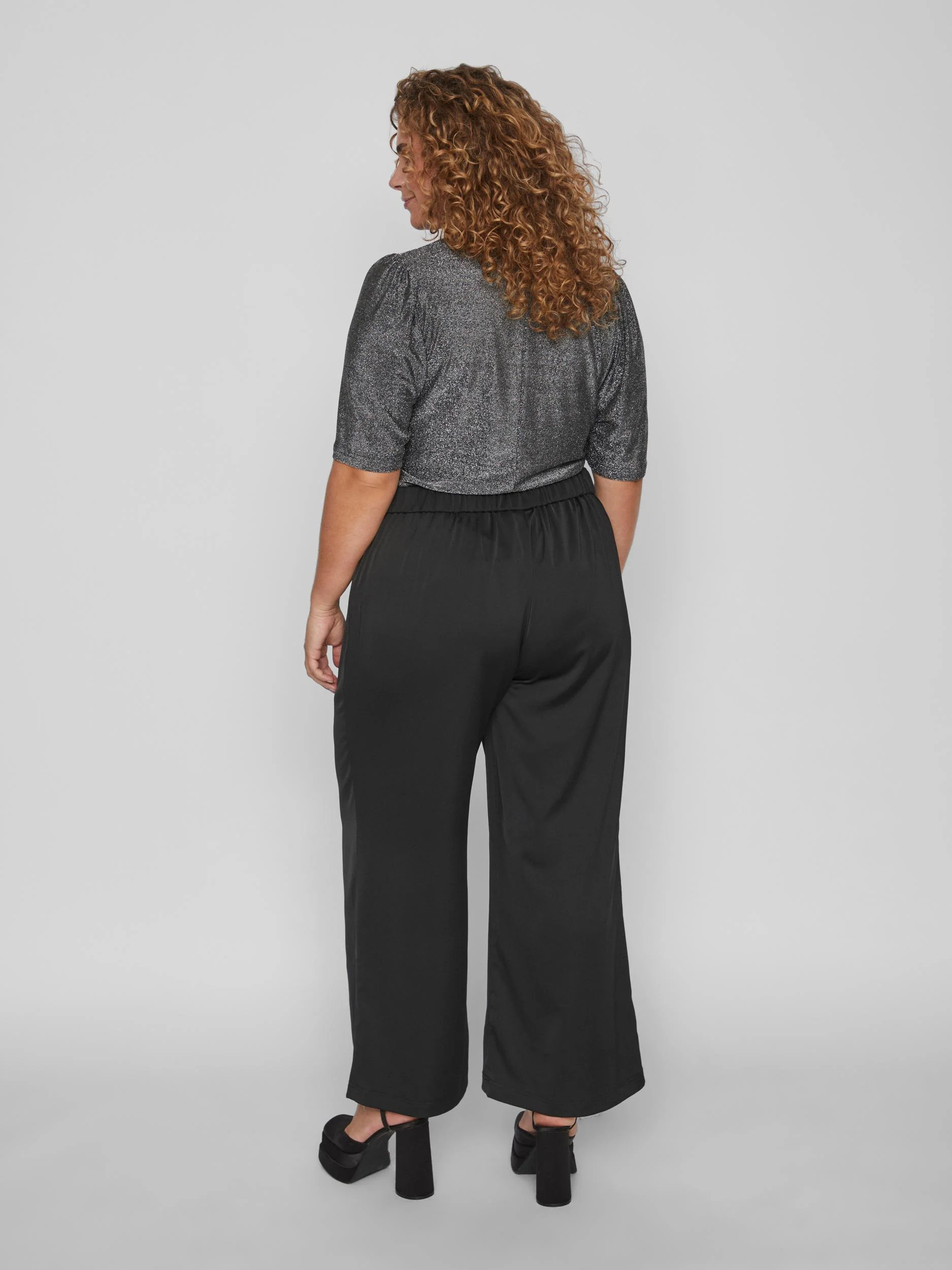 KAY HIGH WAISTED PANTS (BLACK) - Image 5
