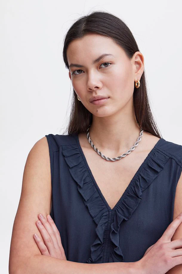 Kech Sleeveless Midi Dress (Navy) - Image 3