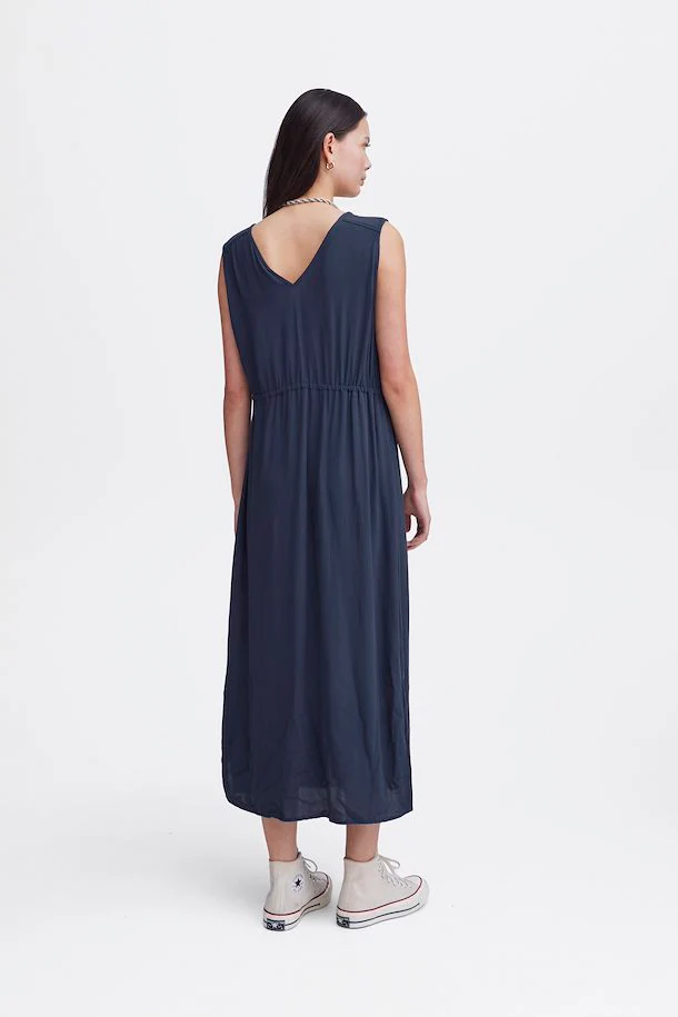 Kech Sleeveless Midi Dress (Navy) - Image 4