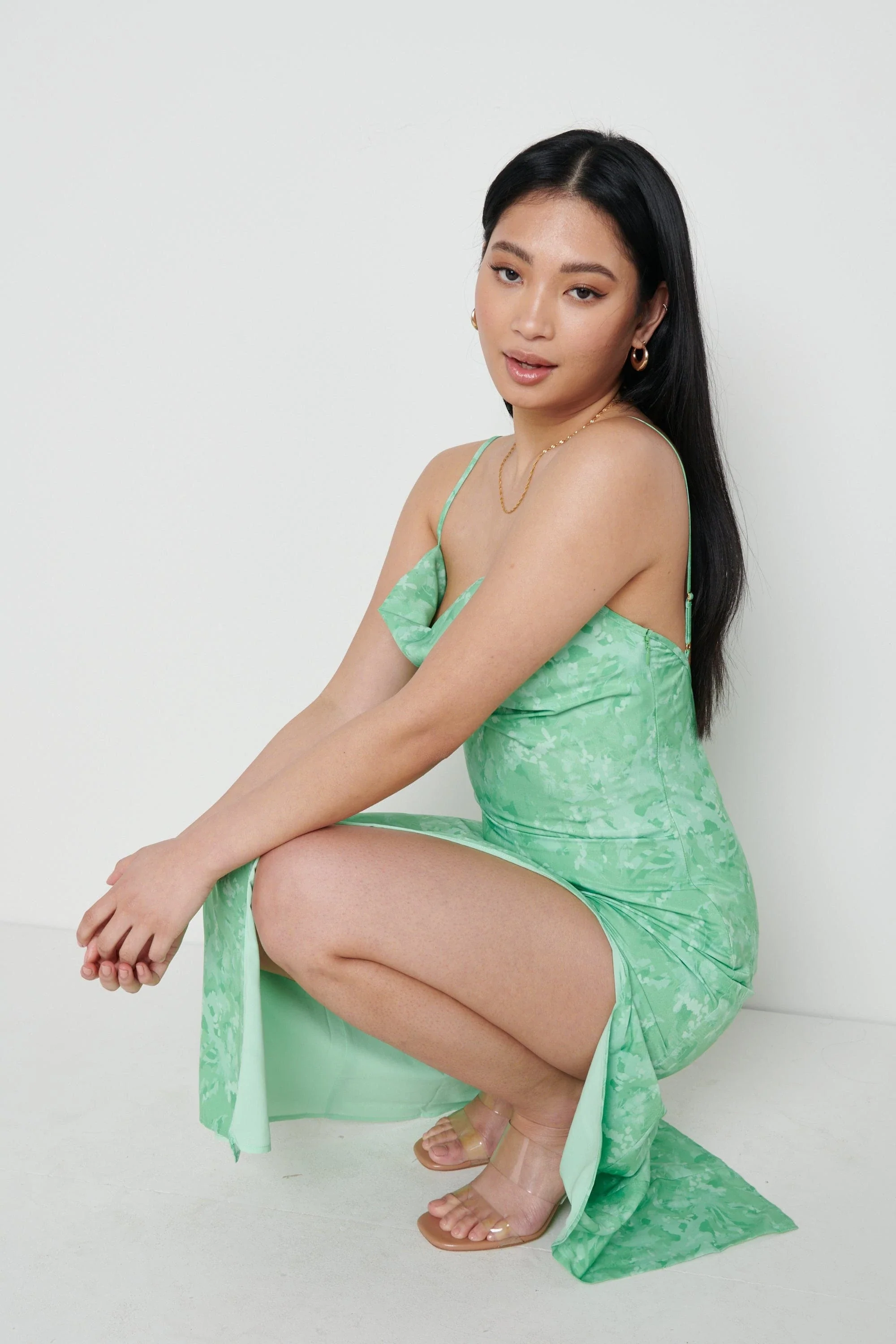 Keisha Midaxi Dress (Green) - Image 3