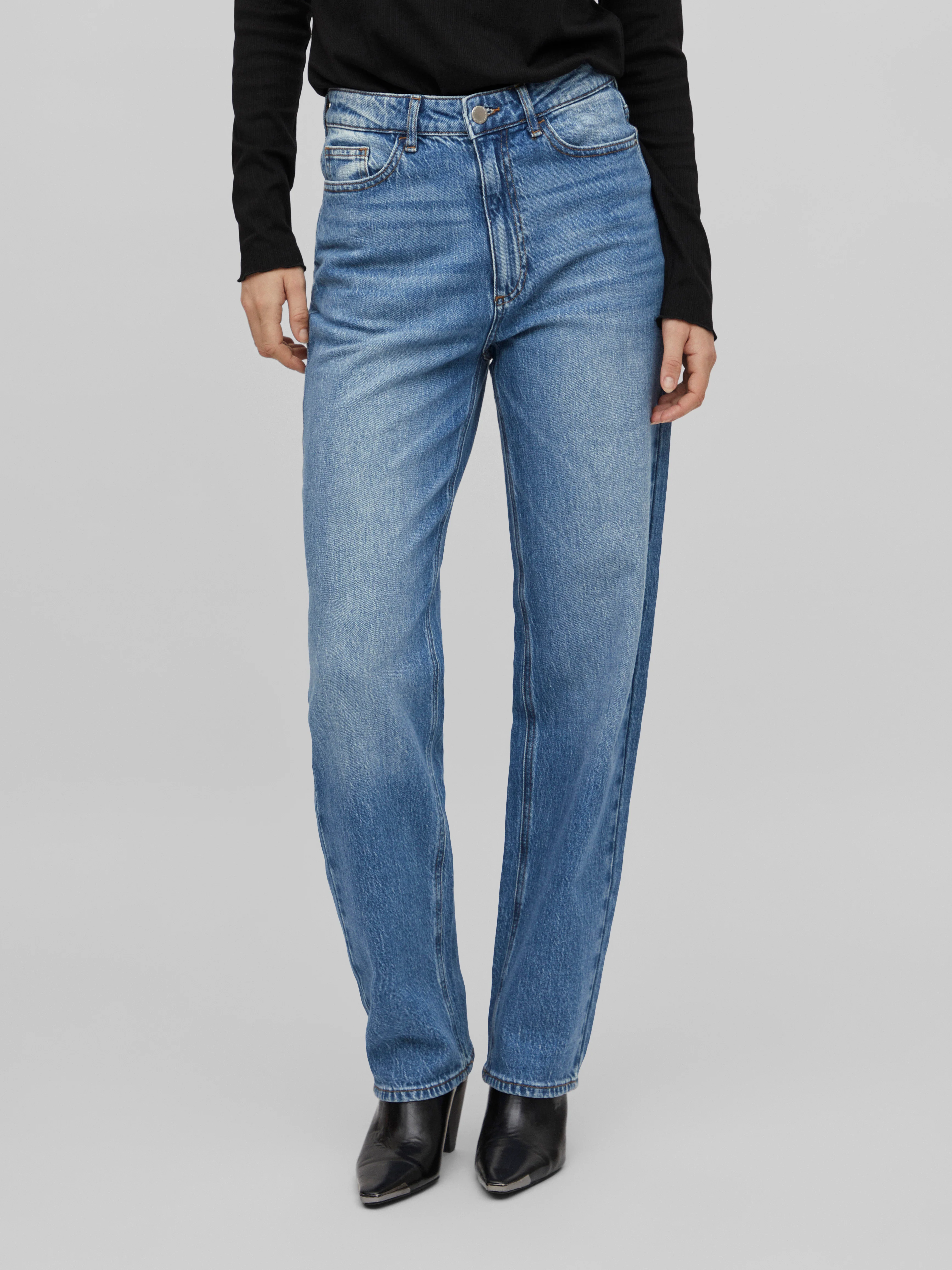 Kelly High Waist Jeans (Medium Blue) - Image 2