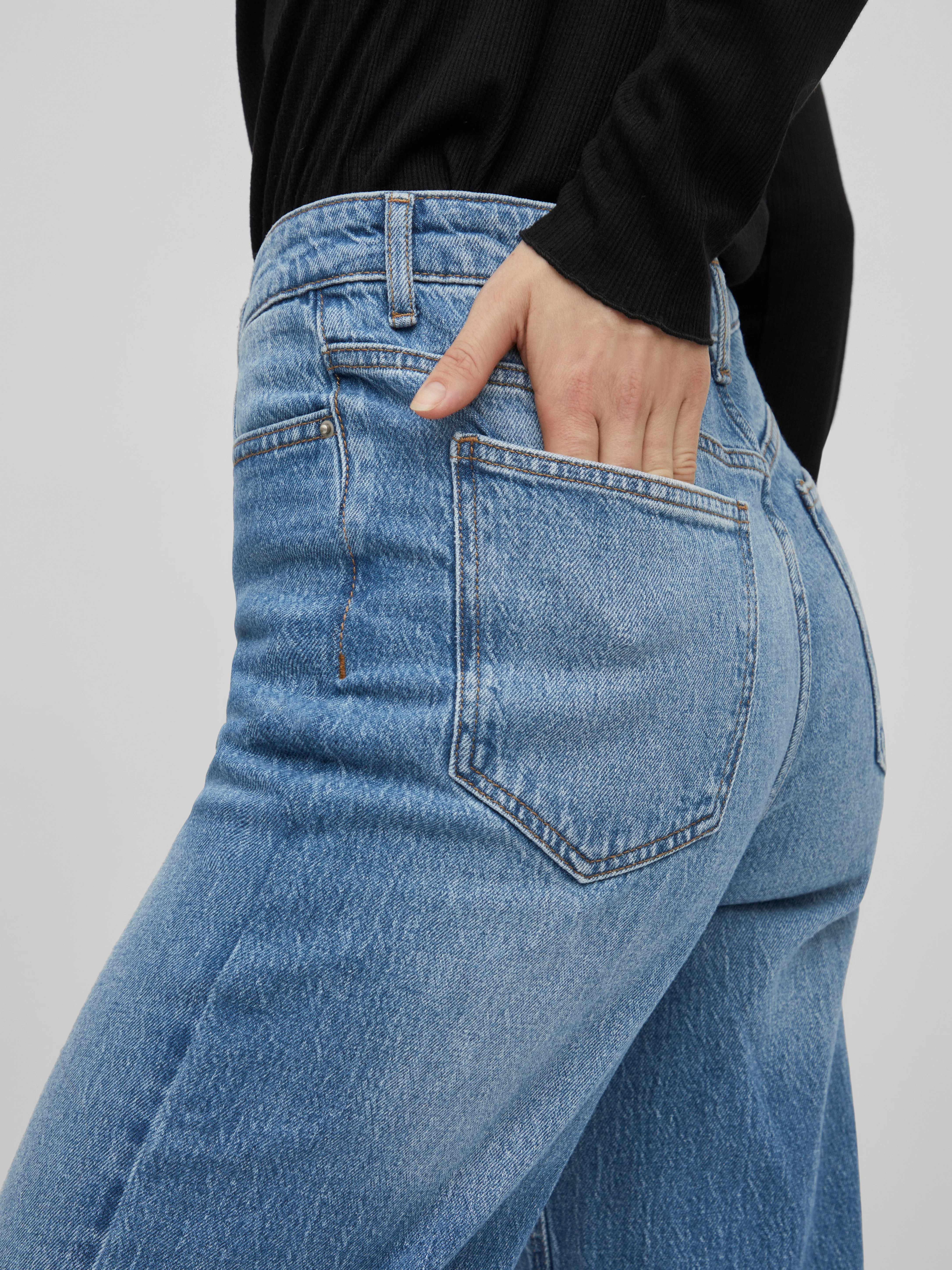 Kelly High Waist Jeans (Medium Blue) - Image 3