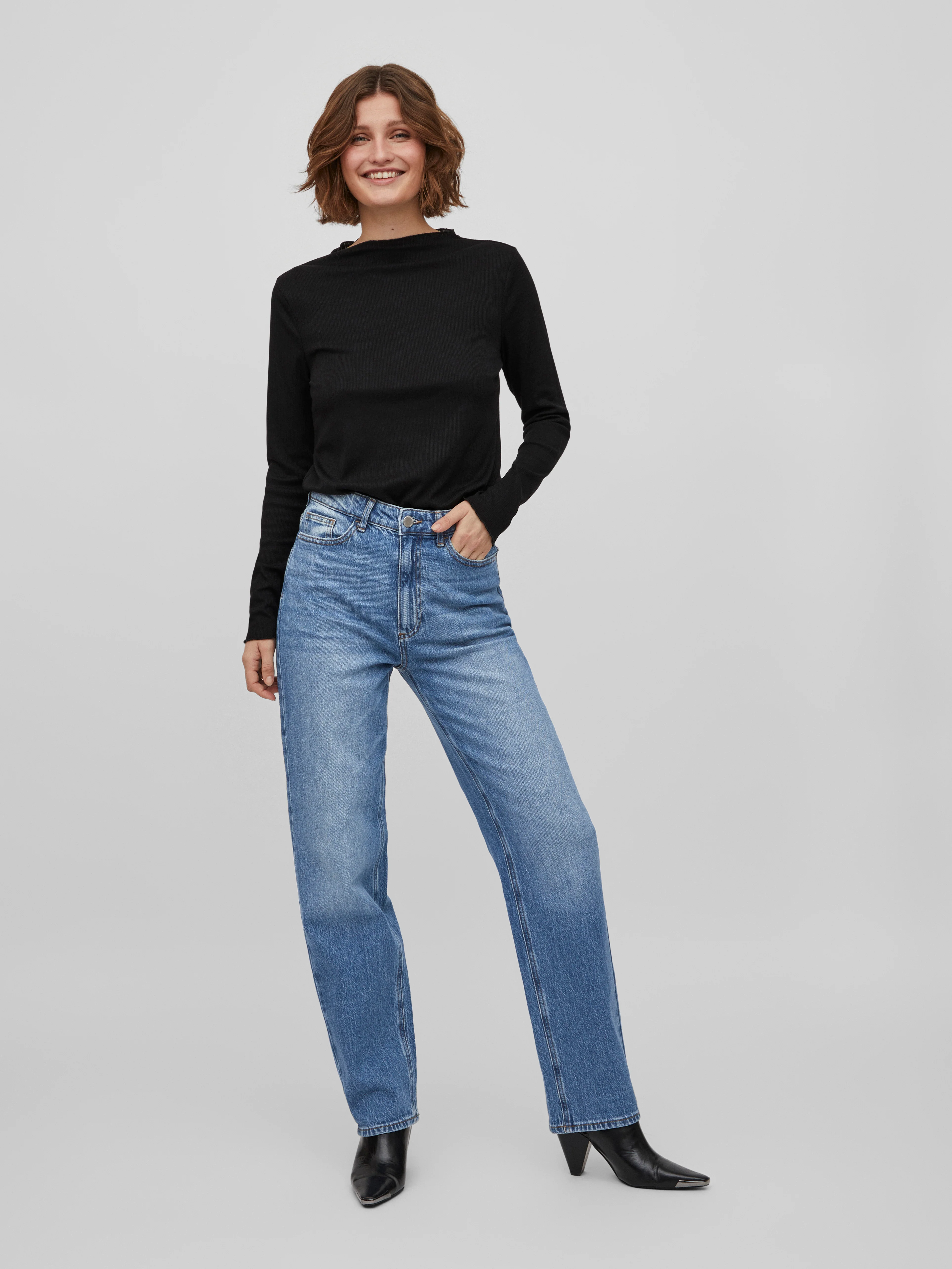 Kelly High Waist Jeans (Medium Blue) - Image 4
