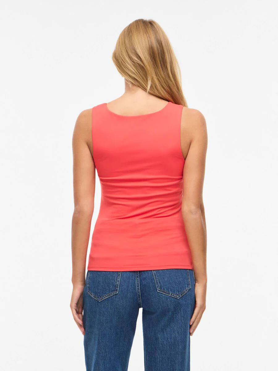 Kennza O-Neck Tank Top (Hibiscus) - Image 4