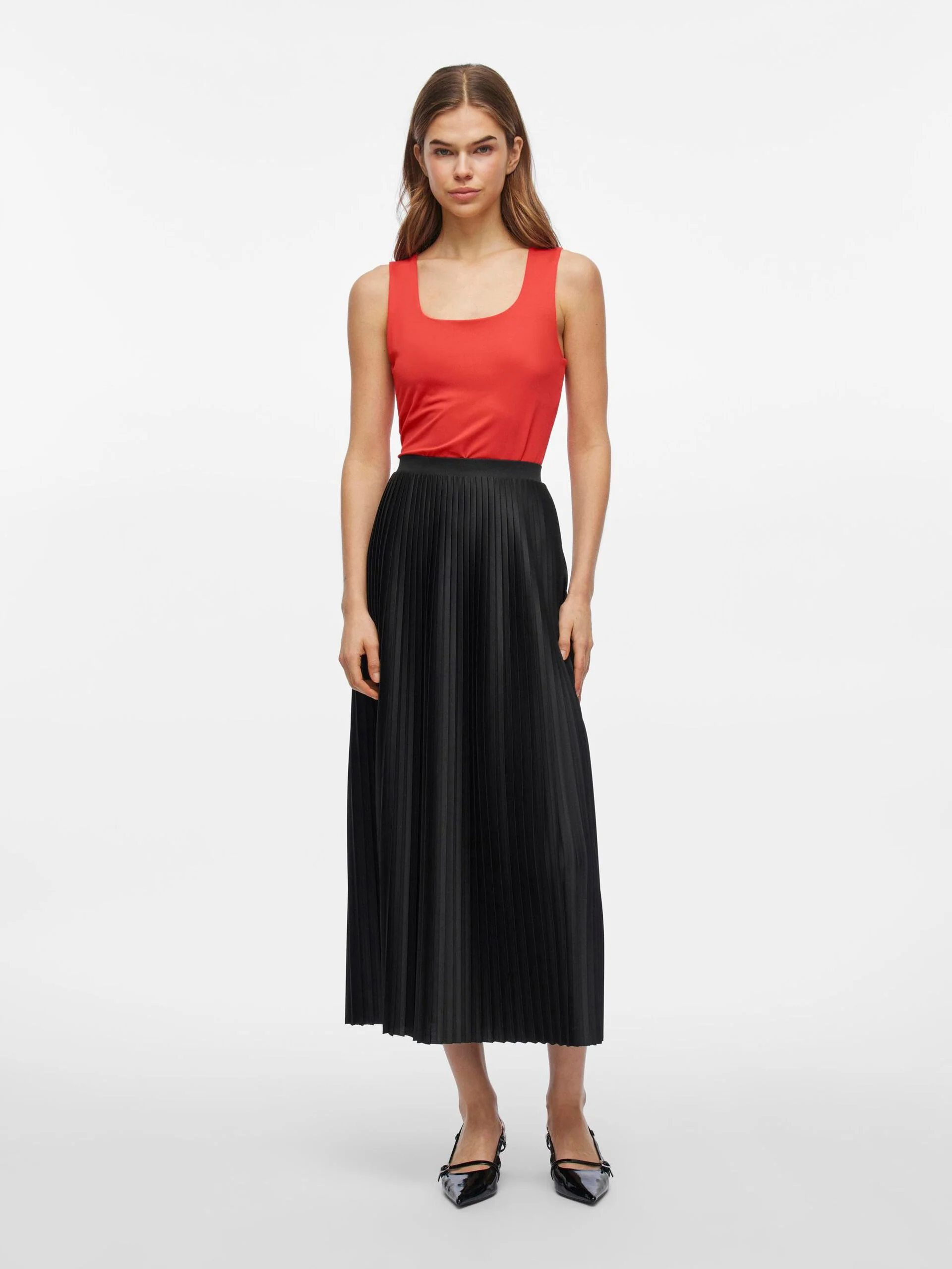 Kennza O-Neck Tank Top (Poppy Red) - Image 3