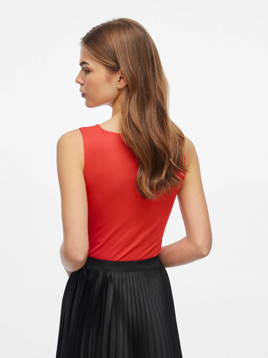 Kennza O-Neck Tank Top (Poppy Red) - Image 5