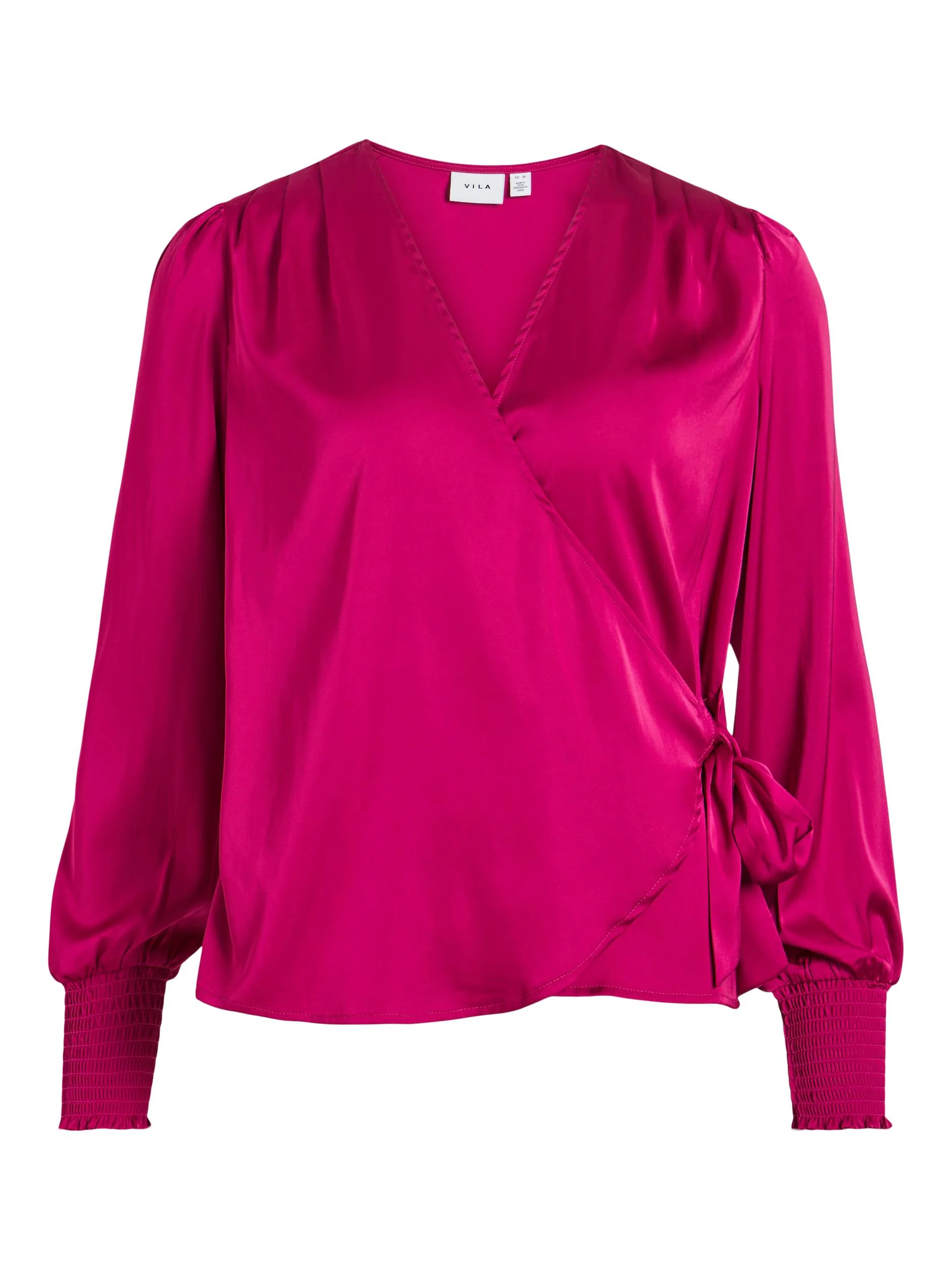 KENZIE L/S WRAP TOP (FESTIVAL FUSCHIA) - Image 2