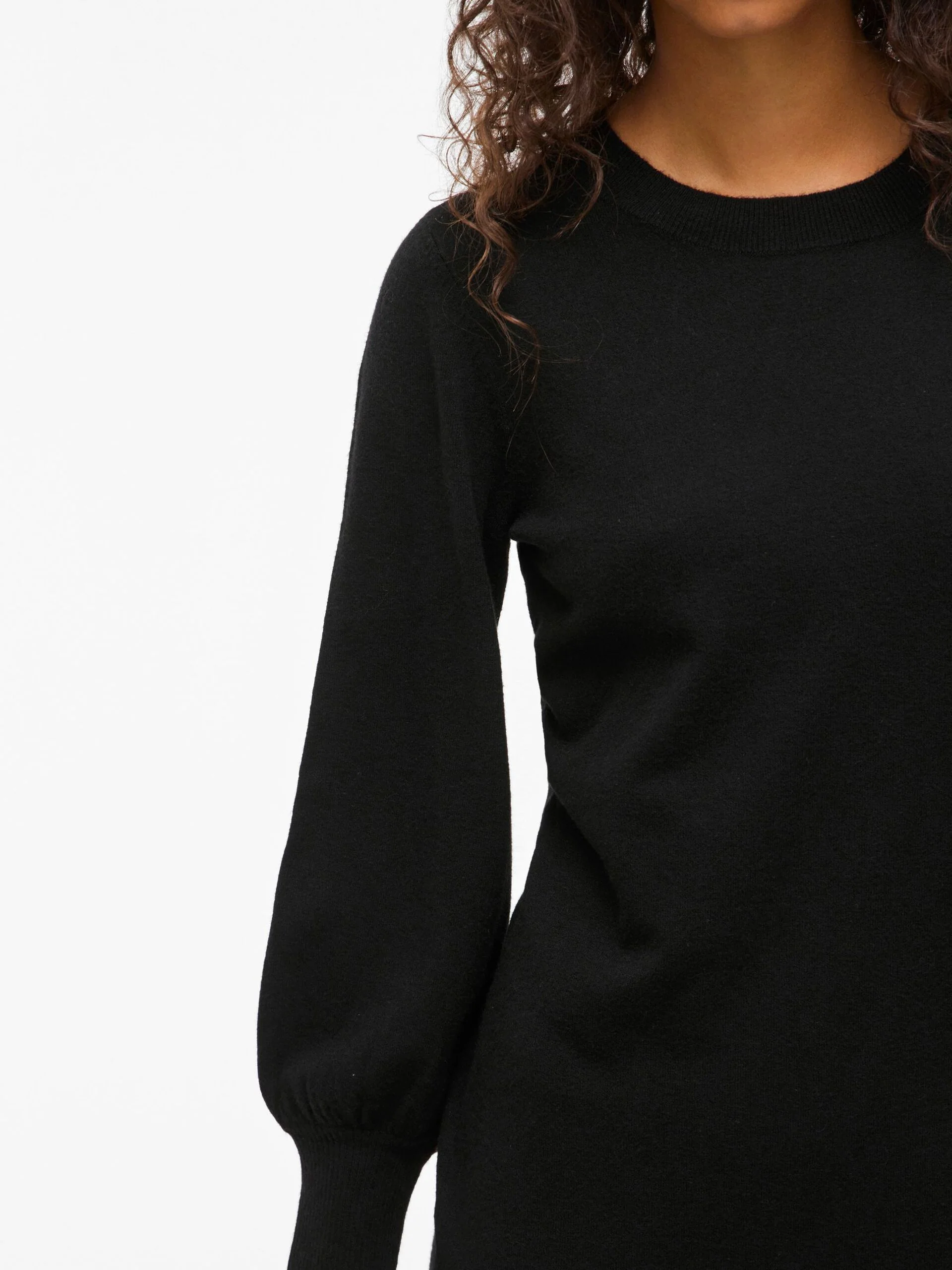 Kerry Long Sleeve Knit Dress (Black Beauty) - Image 4
