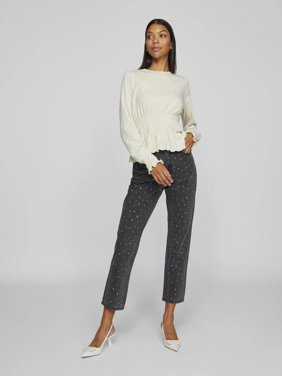 Kiki Shirred Top (Birch) - Image 2