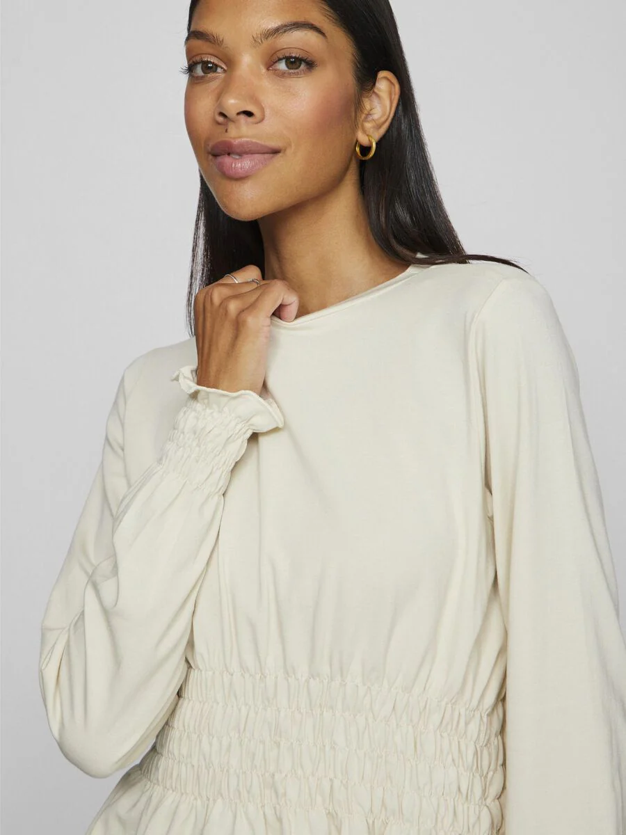 Kiki Shirred Top (Birch) - Image 3