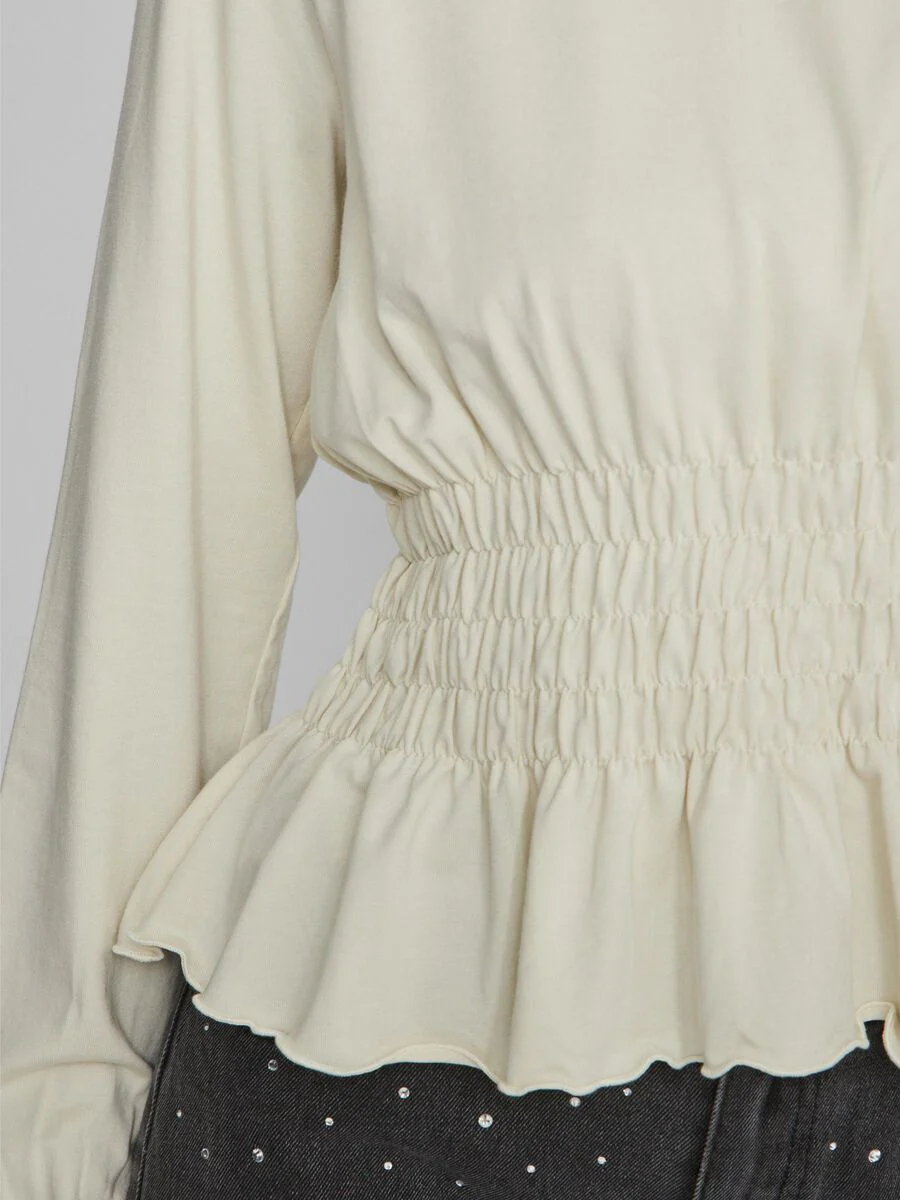 Kiki Shirred Top (Birch) - Image 4