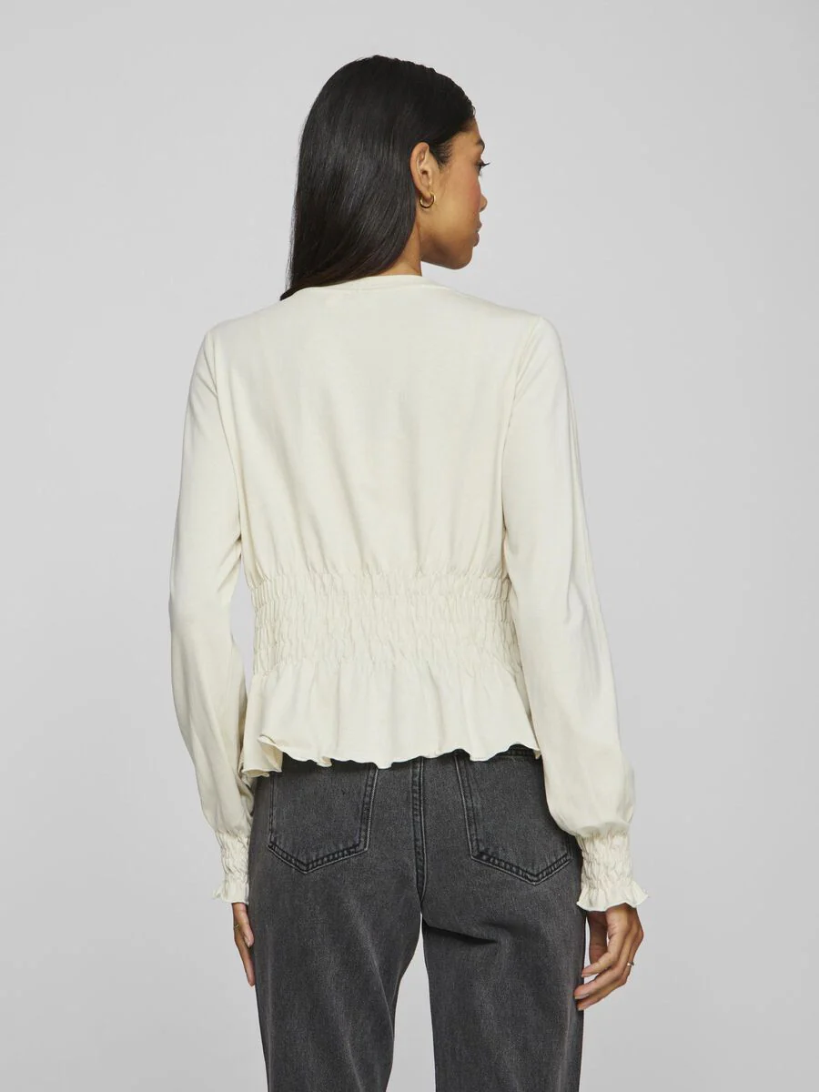 Kiki Shirred Top (Birch) - Image 5
