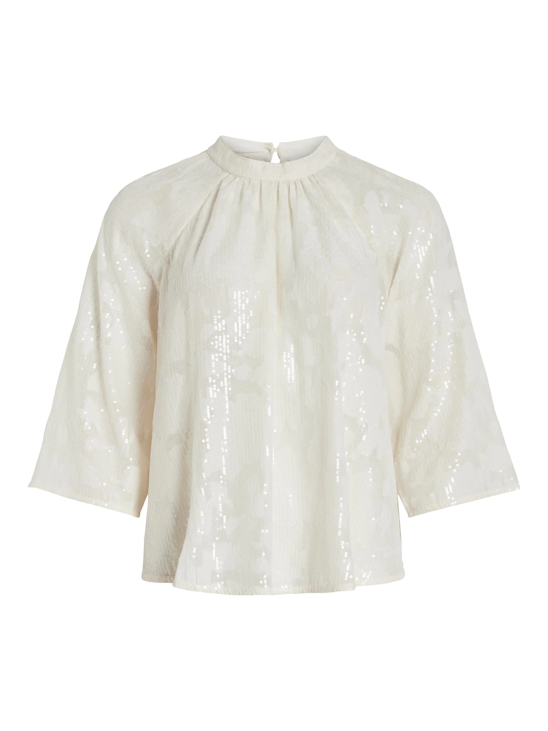 KIMA SEQUINS TOP (CLOUD DANCER) - Image 7
