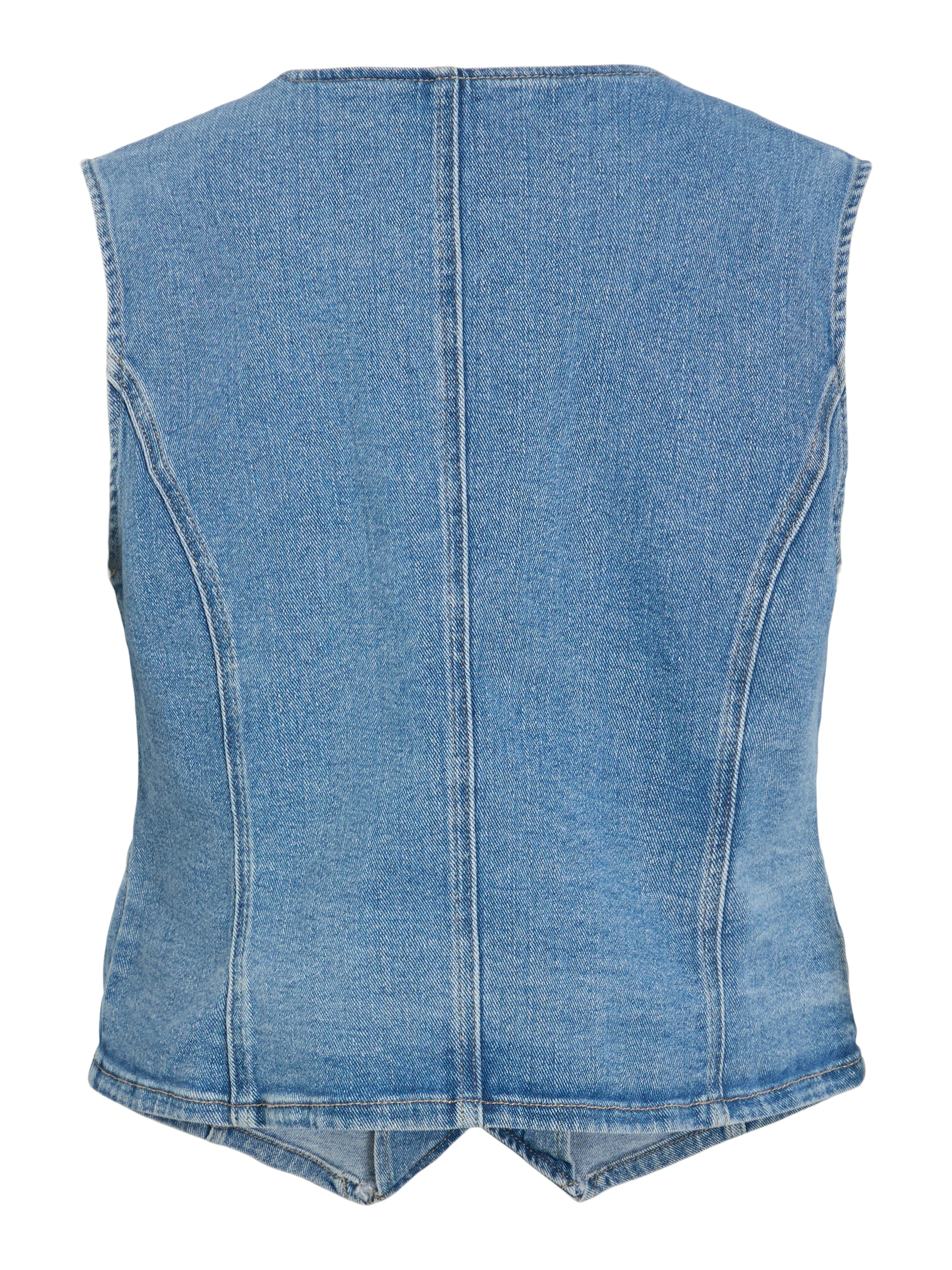 Kira Denim Waistcoat (Light Blue/Wash) - Image 5