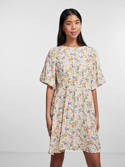 KORINE DRESS (VANILLA ICE/FLOWER)