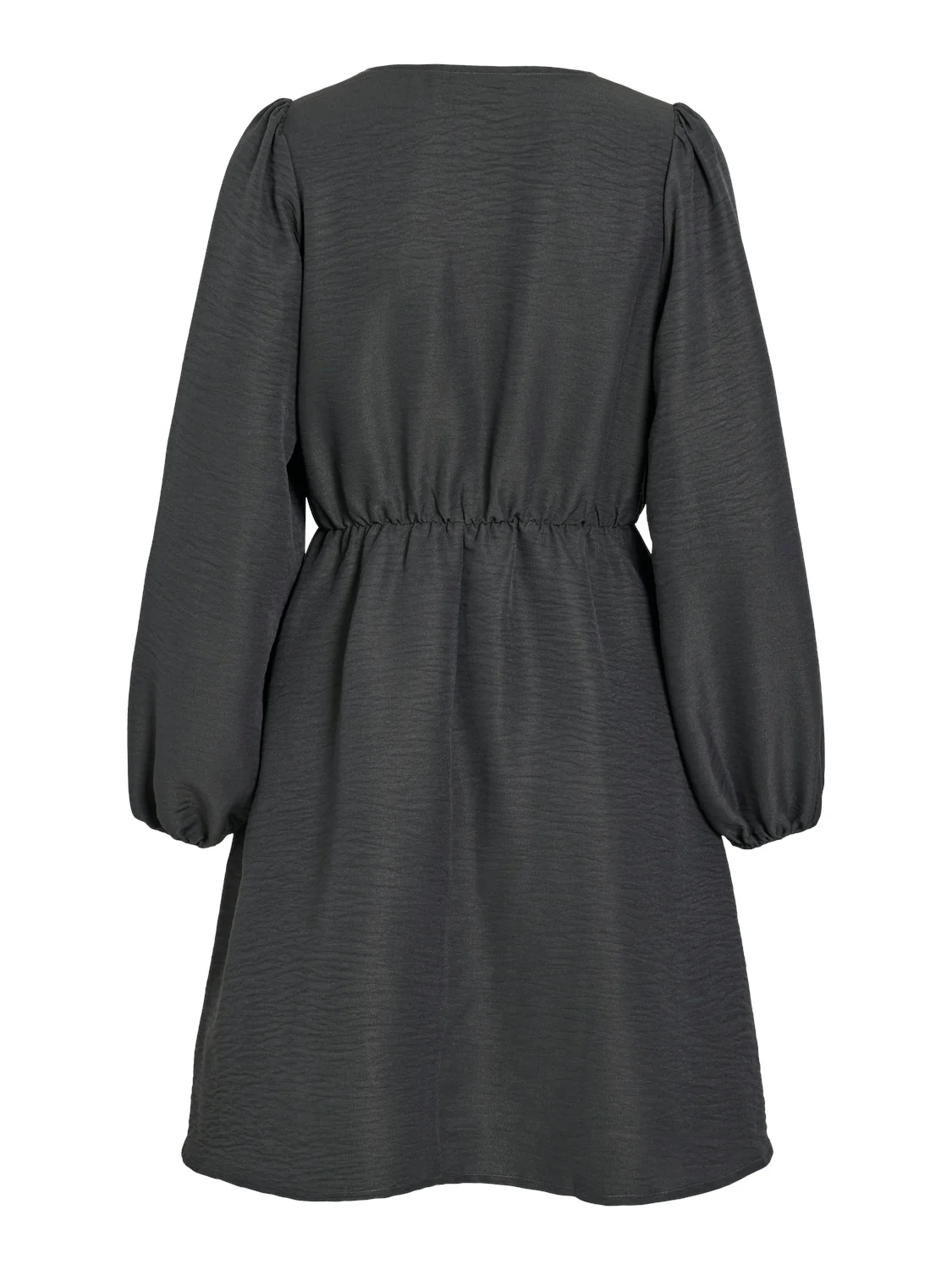 Kris Faux Wrap Mini Dress (Poppy Seed) - Image 3