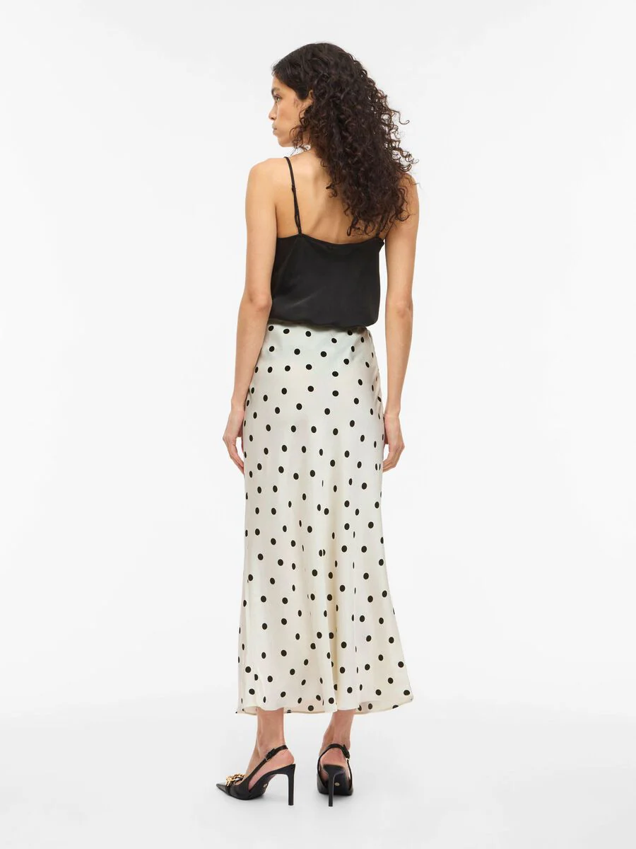Kylie High Waisted Maxi Skirt (Birch/Dots) - Image 2