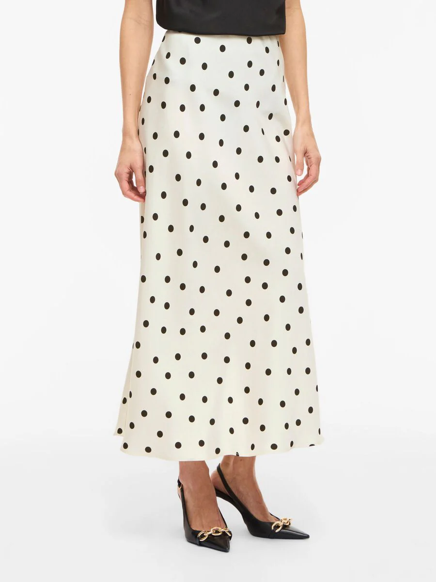 Kylie High Waisted Maxi Skirt (Birch/Dots) - Image 3