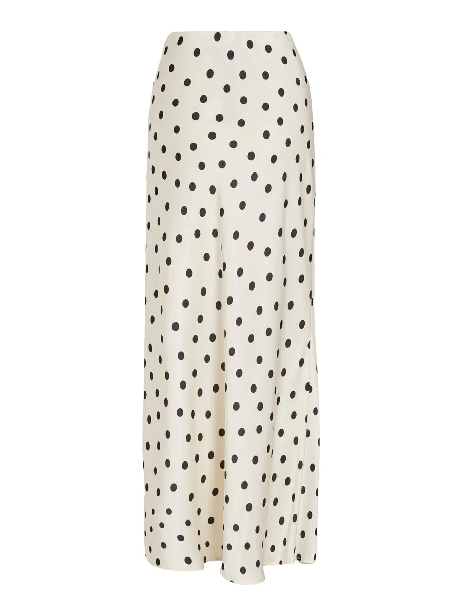 Kylie High Waisted Maxi Skirt (Birch/Dots) - Image 5