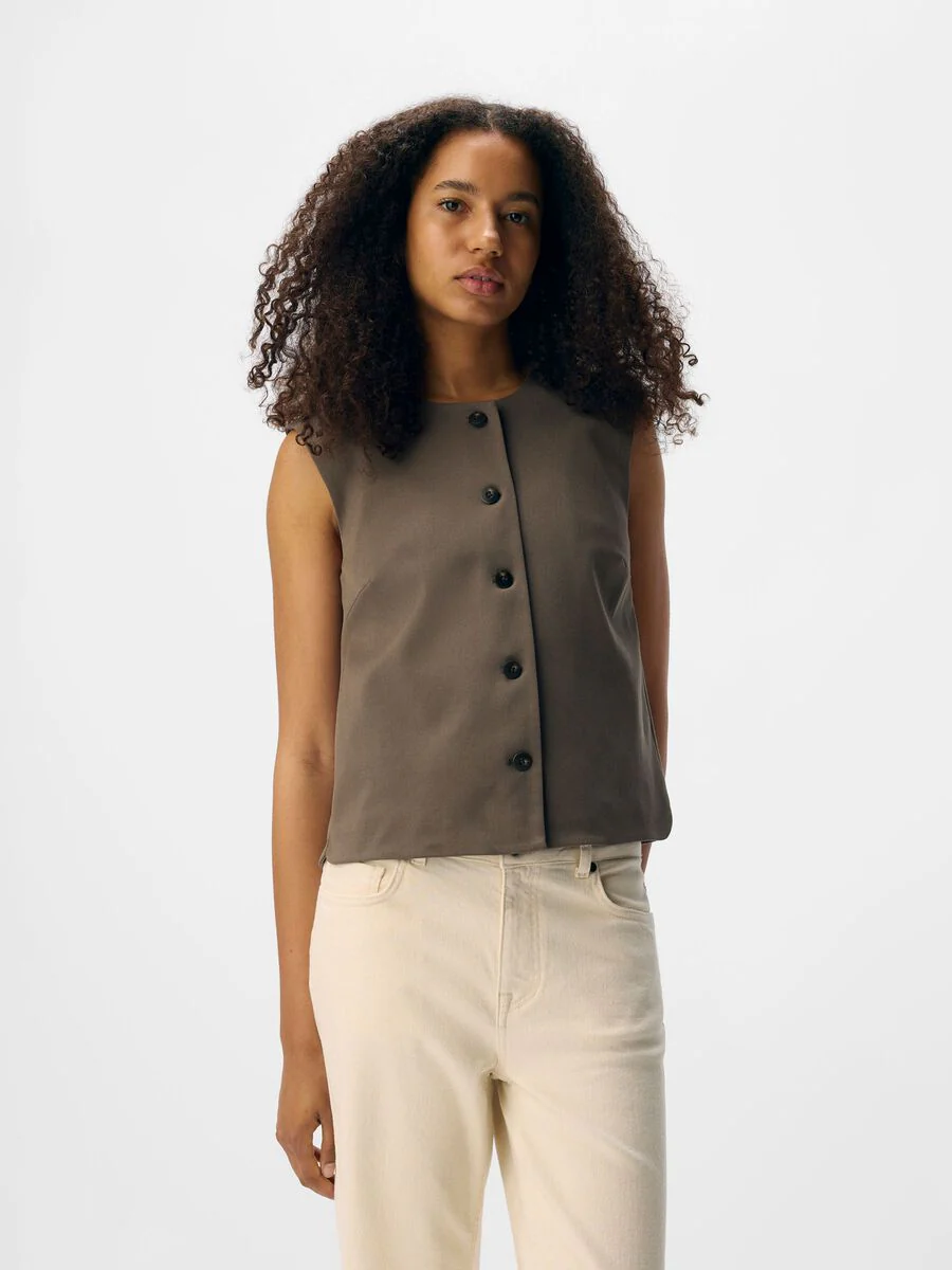 Lainey Waistcoat (Morel) - Image 3