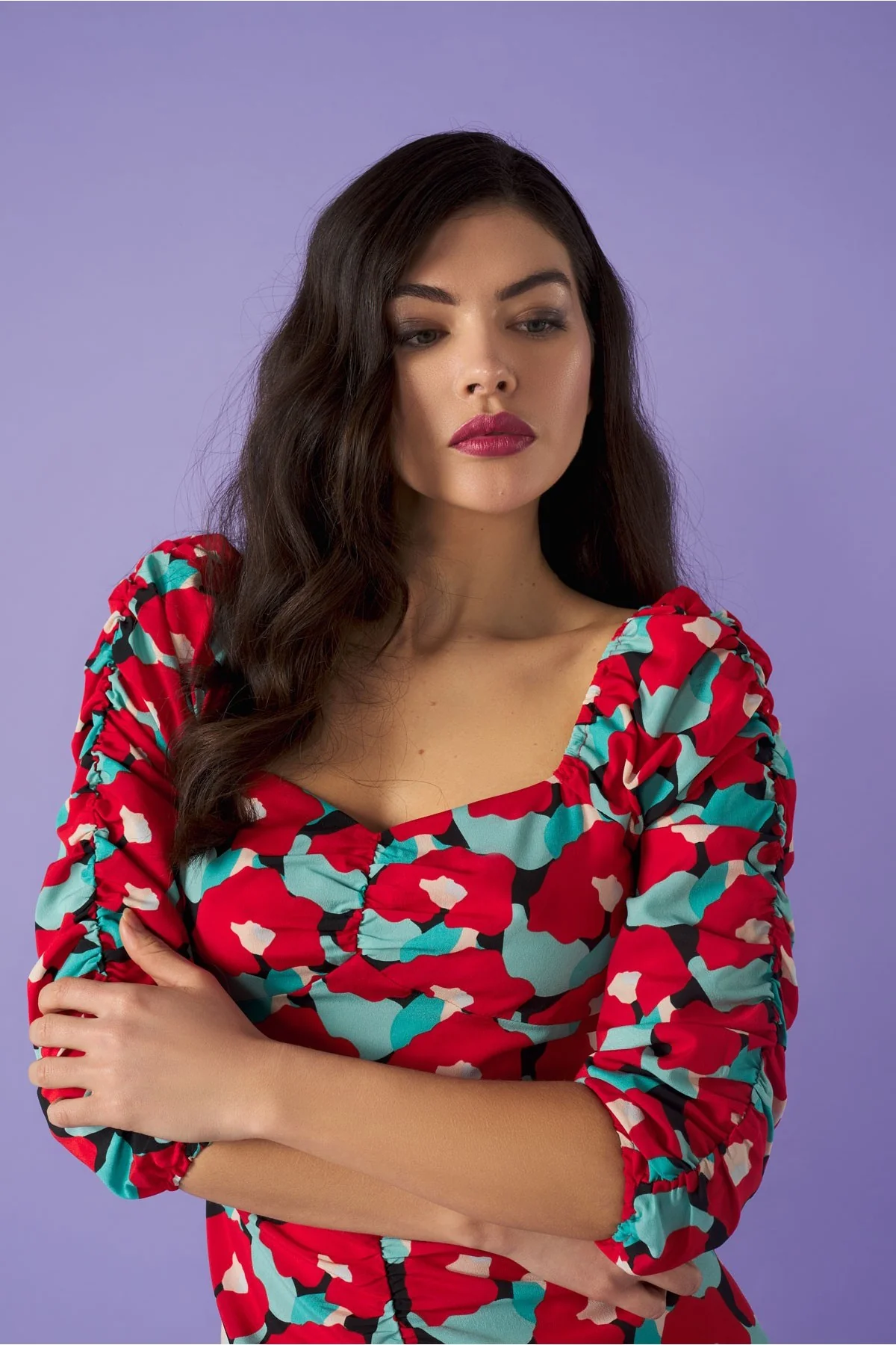 LANOS DRESS (RED) - Image 4