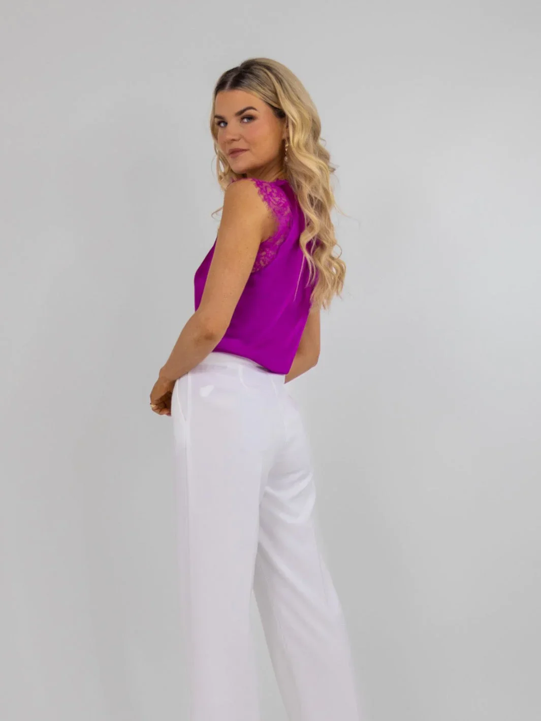 LAUREN CAMI TOP (MAGENTA) - Image 3