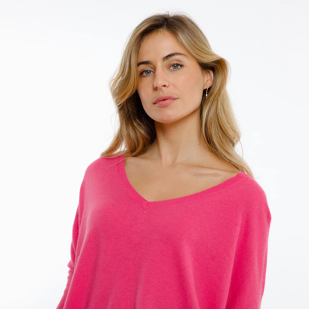 LAURINA SHORT SLEEVED JUMPER (FUCHSIA) - Image 2
