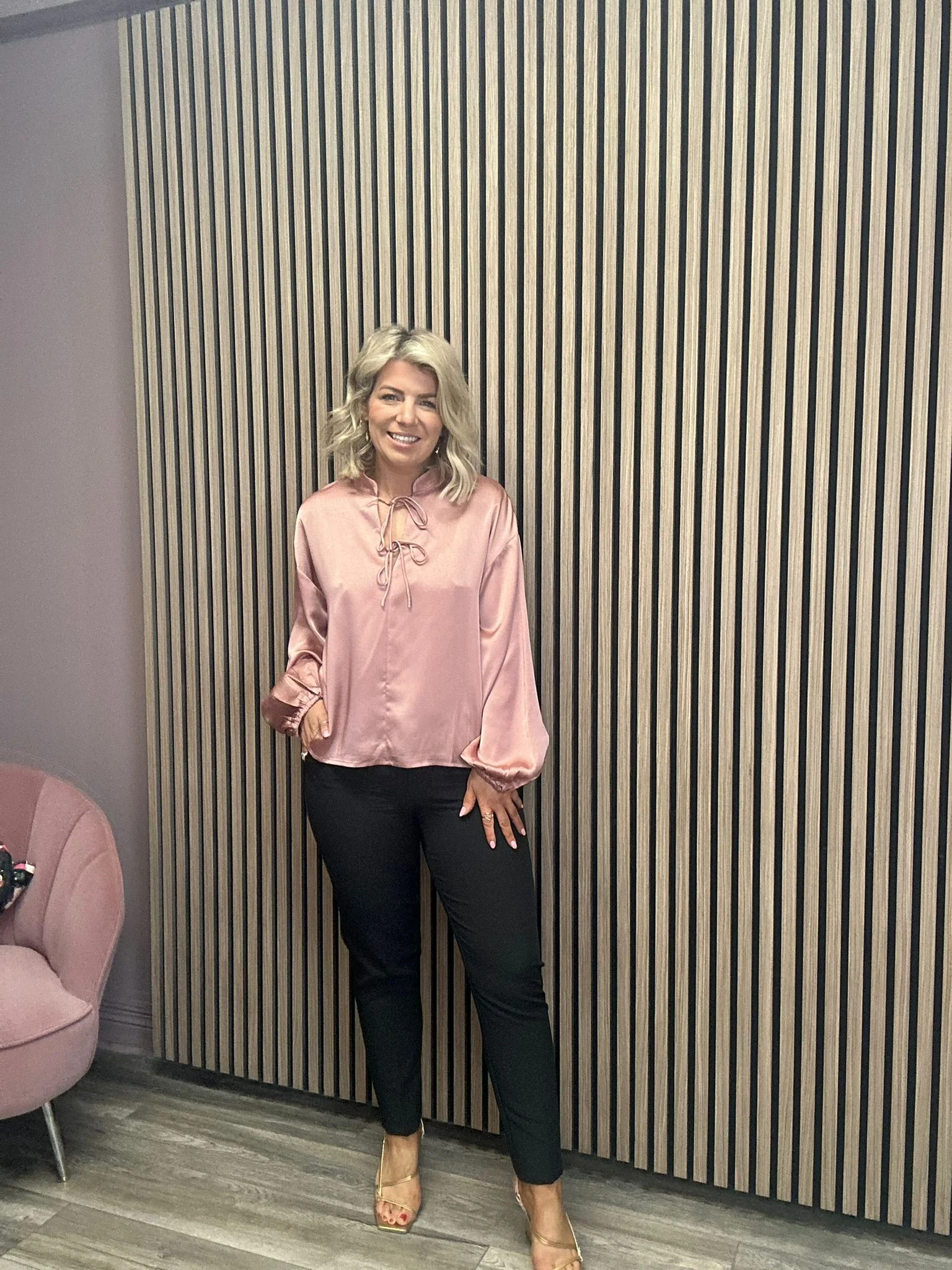 LAXIM BLOUSE (LILAS/ DUSKY PINK) - Image 2