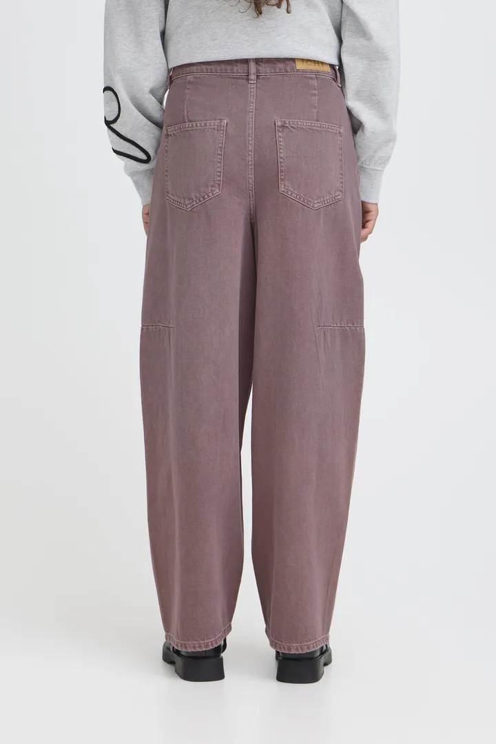 Leah Barrel Leg Jeans (Ruby Wine) - Image 6