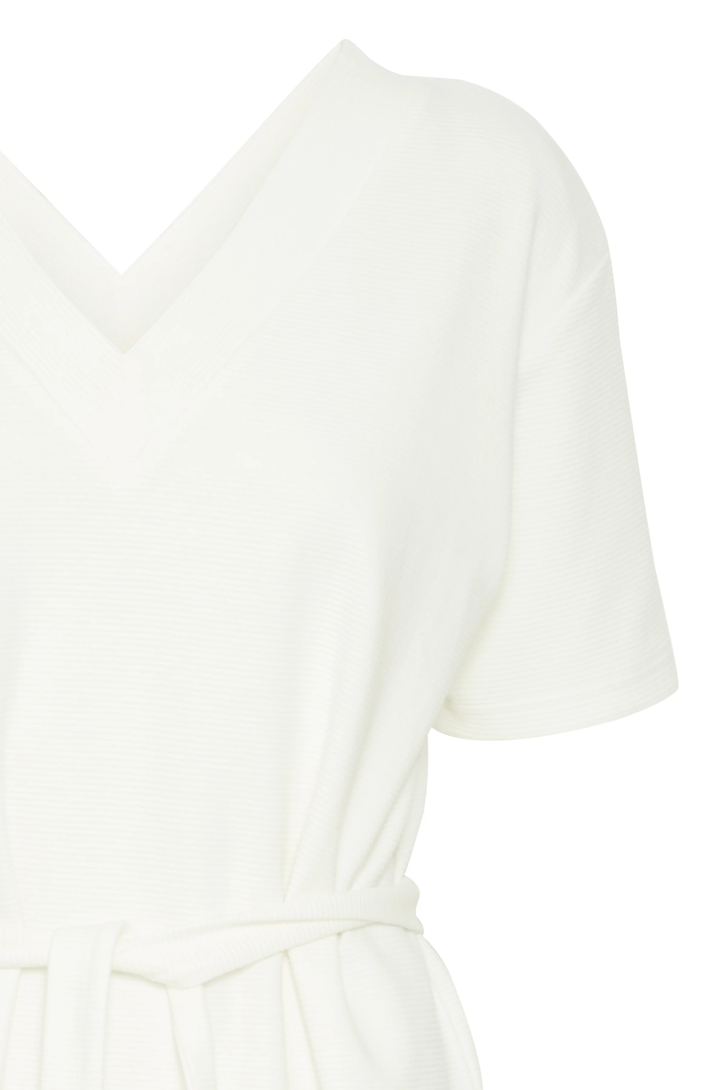 Leila Short Sleeve Dress (Cloud Dancer) - Image 4